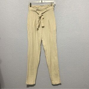 Anthropologie Tan High-Waisted Pants